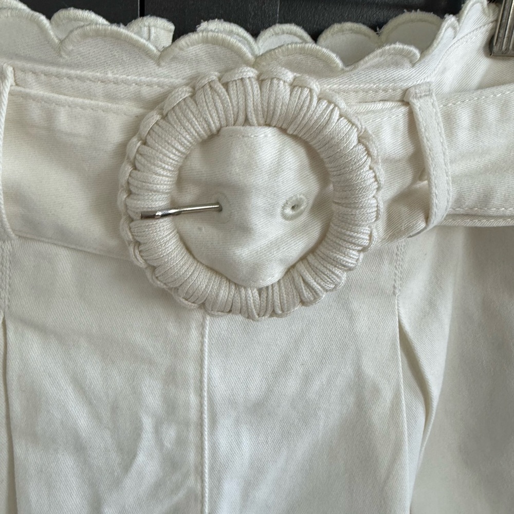 FARM Rio Festone off White Scalloped Women's Shorts • 28 • NWT - Picture 4 of 14
